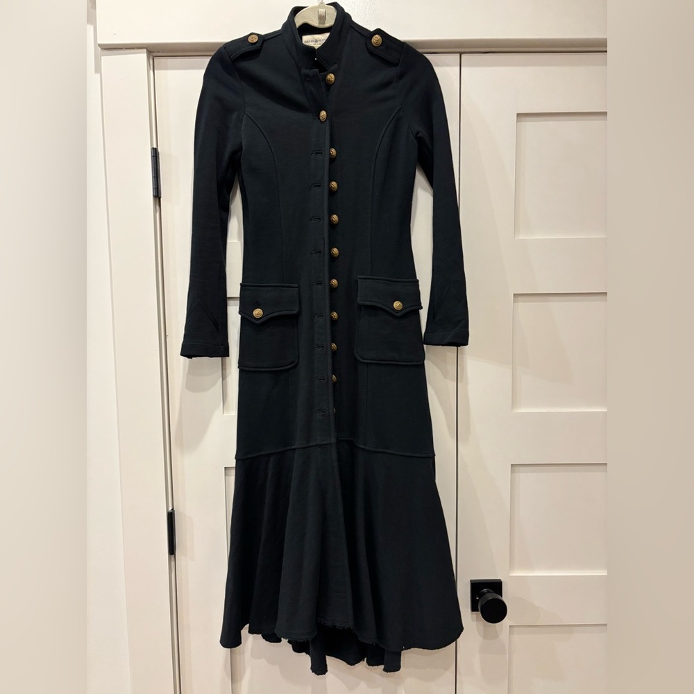 Denim & Supply Ralph Lauren Black Military Style Duster Jacket